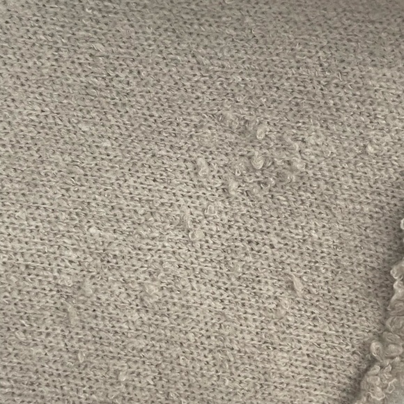 LINE the Label Small Ash Feather Vest Wool/Mohair Blend Cozy Cardigan duster - Picture 4 of 5